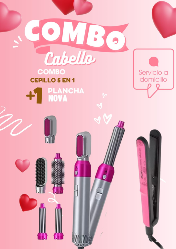 COMBO CEPILLO 5-1 + PLANCHA NOVA